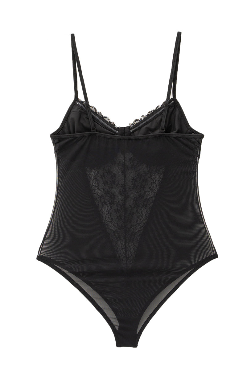 KIKIRIKI Askılı Çıtçıtlı Dantel Bodysuit