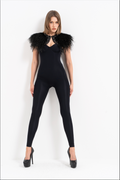 Sırt Dekolteli Catsuit